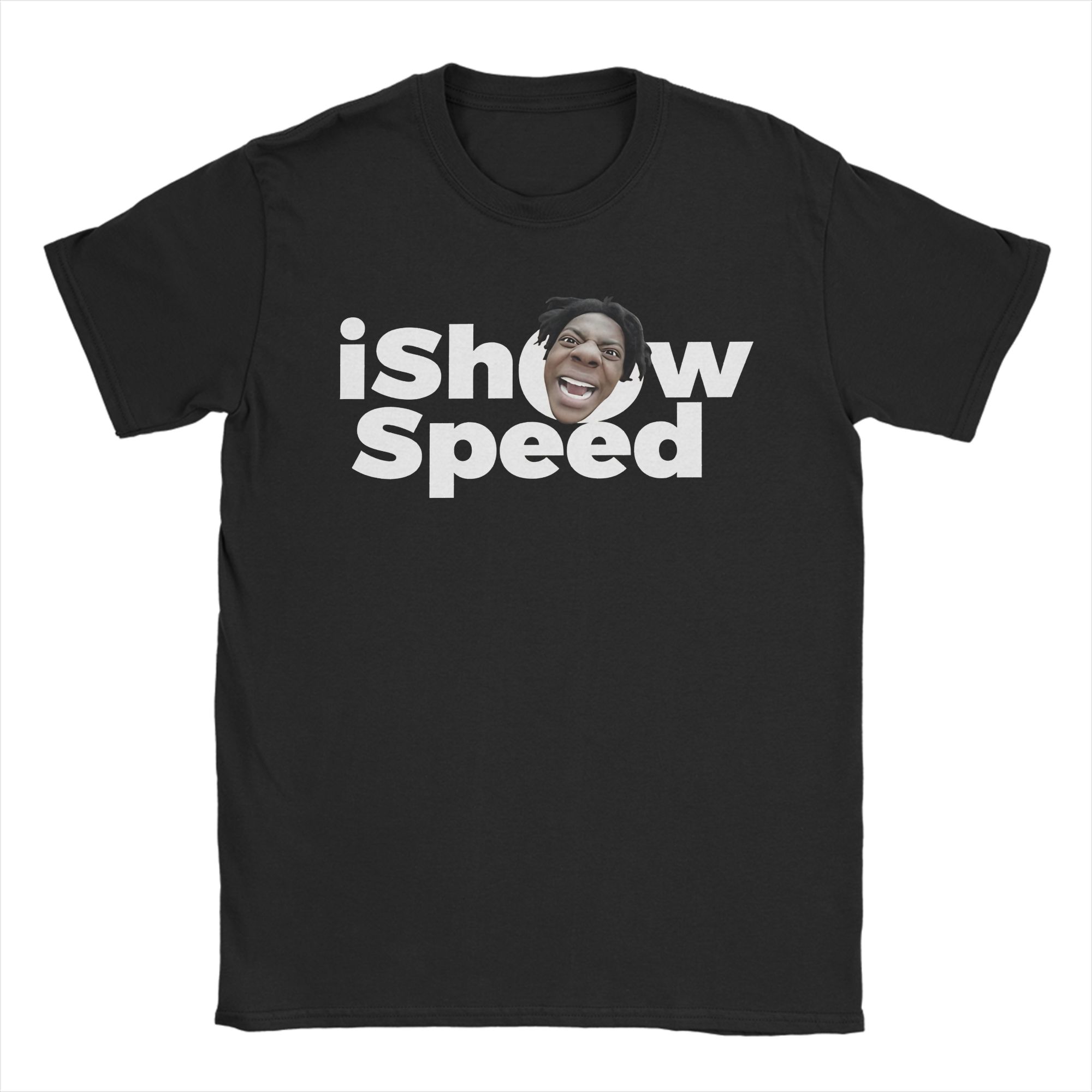 

Men s T-Shirt Funny Ishowspeed YouTuber T-Shirts Harajuku Summer Tees Classic Cotton Clothes Gift 5XL різнокольоровий