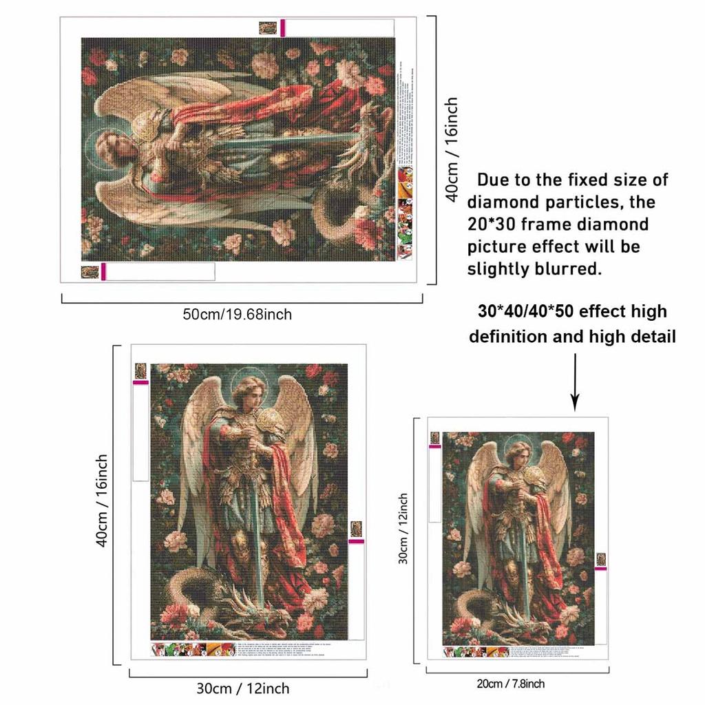 Creative Diamond Painting Kit for Adults DIY Angel Rhinestone Picture Canvas for Leisure Craft Wall Art and Gift Making Fun Set