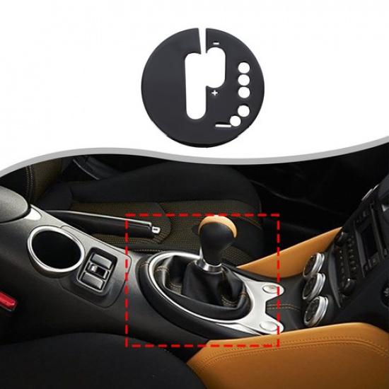 Glossy Black Center Gear Shift Panel Trim Sticker For Nissan 370Z Z34 AT 08-20