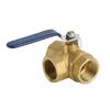 G1" 3 Way Ball Valve Three T Port Brass Female Type For Water Oil And Gas