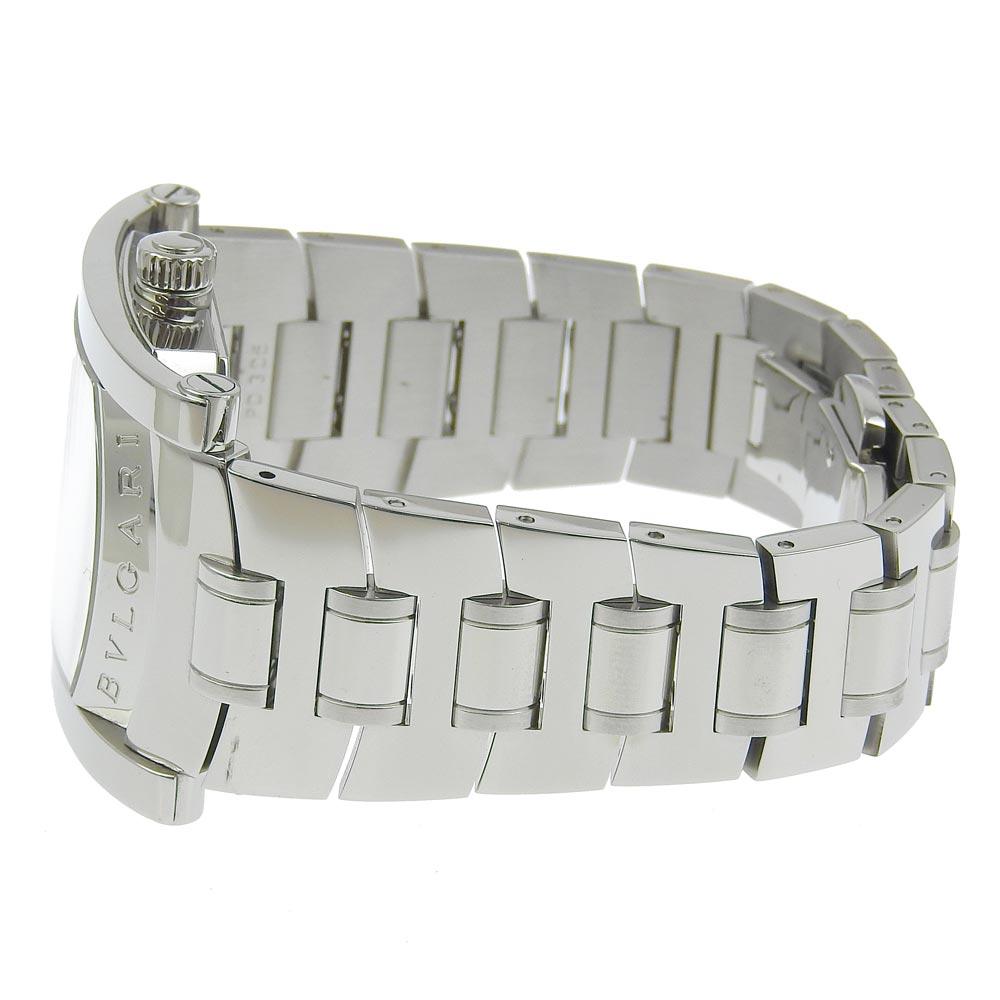 Bvlgari Assioma Watches AA39S BlueDial Stainless Steel Quartz Analog Display Boys Used