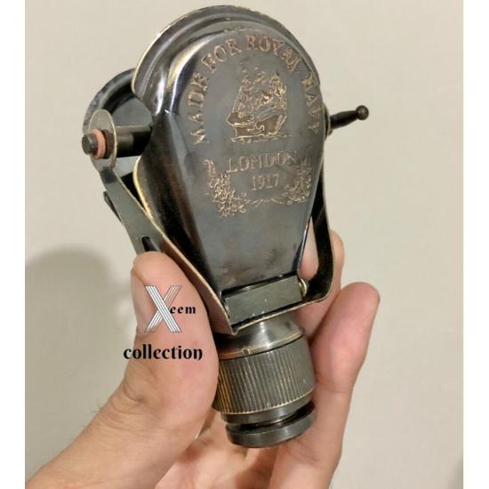 Morska antyczna mosiężna lornetka monokularowa zabytkowa luneta morska opera