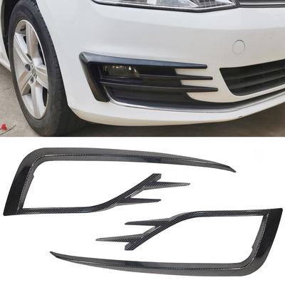 Nieuwe 2 stuks Auto Voorbumper Mistlamp Rooster Cover Trim Voor VW Golf 7.5 MK7.5 2018 - 2020 Windmes Cover Trim Bumpers Kit