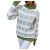 Women's Knitwear Christmas Snowflakes Half Turtleneck Christmas Sweater