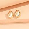 Exquisite High-End Metal Hoop and Stud Earrings with Niche Design