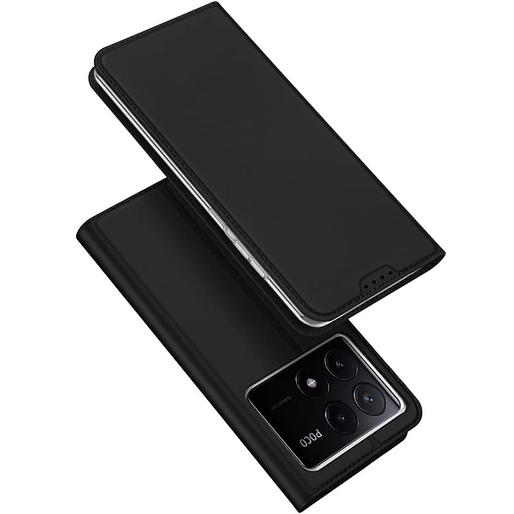 Etui Dux Ducis Skin Pro Na Xiaomi Poco X6 Pro 5G / Redmi K70E Z Klapką I Miejscem Na Kartę - Czarne