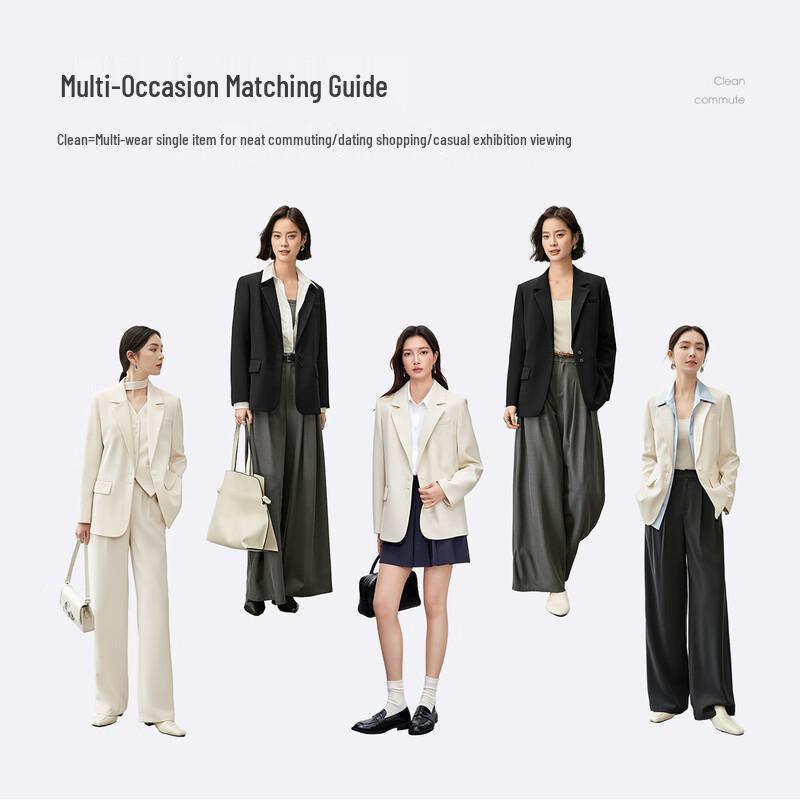 Shangdoubila Women's Easy-Care Casual Blazer