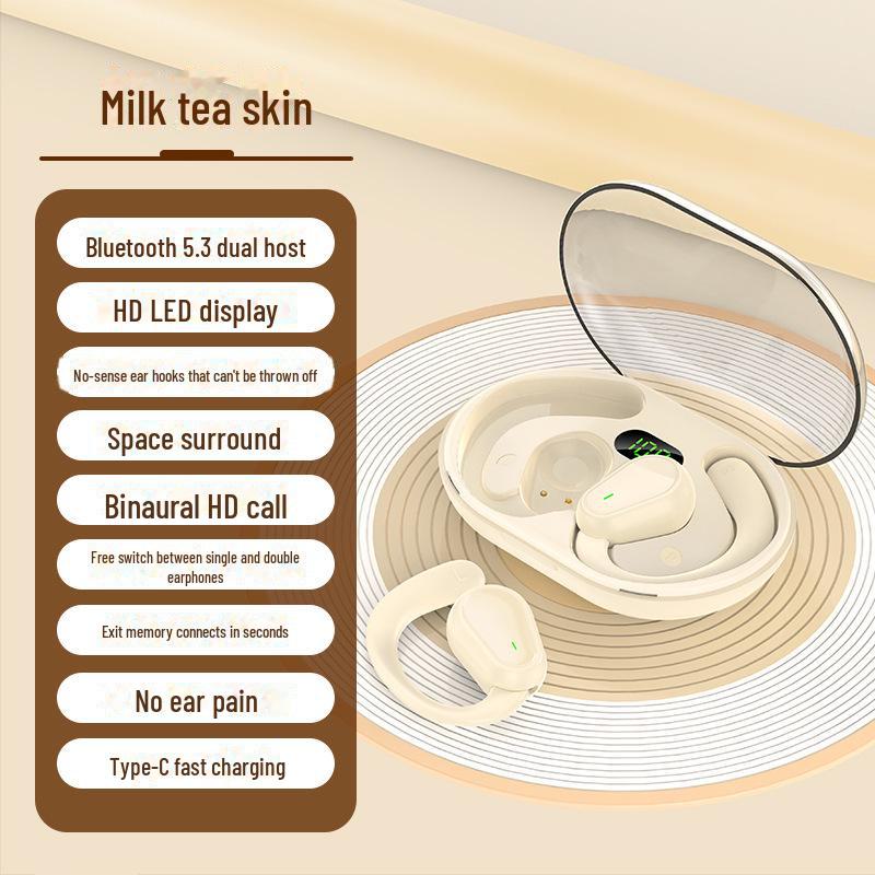  Wireless Bluetooth Sports Headset with Ultra-Long Battery Life and Comfortable Ear-Hanging Design