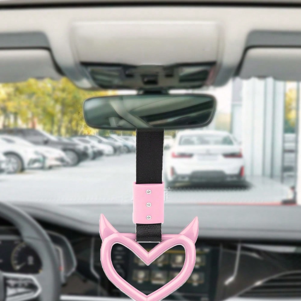 Modifikovaný Devil Heart Tsurikawa Závodní Ruční Popruh Kroužek Auto Varovný Kroužek Autobus Vlak Univerzální Rukojeť Popruh Tsurikawa Kroužek