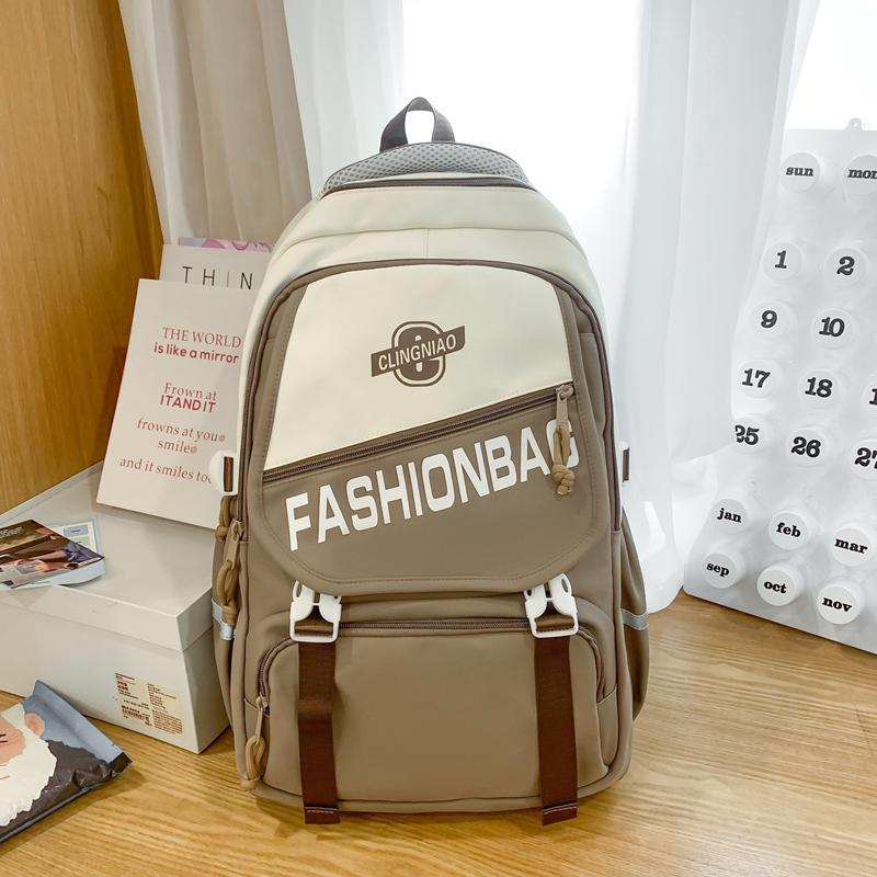 Школьный рюкзак для ученика средней школы Женский рюкзак большой вместимости зелёный — фото 11