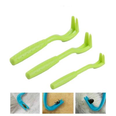 Premium Zubehör Hohe Qualität 3er Set Flohentferner Haken Zeckenentferner Pinzette Zeckenzieher Haustier Katze Hund Zeckenklemme Zubehör Haustier Milbe Floh Extraktor