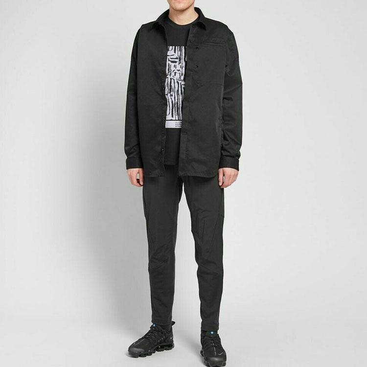 Nike ACG Waffle Printed Casual Pullover Long Sleeve Sweatshirt Men Tops Black BQ7205-010