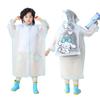 Kinder Regenmantel EVA Cartoon Regenmantel mit Schultasche Grundschule Jungen und Mädchen Kindergarten Ganzkörper Regendichte Kleidung