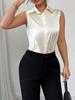 2026 Spring/Summer Exclusive Women's Solid Color Sleeveless Shirt