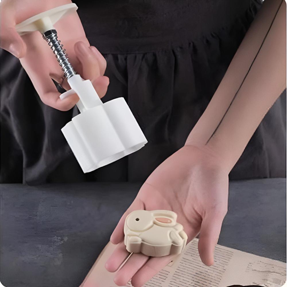 Exquisite Gift Green Bean Pastry Embossing Molds Mooncake Mould Cookie Mold Baking Accessories