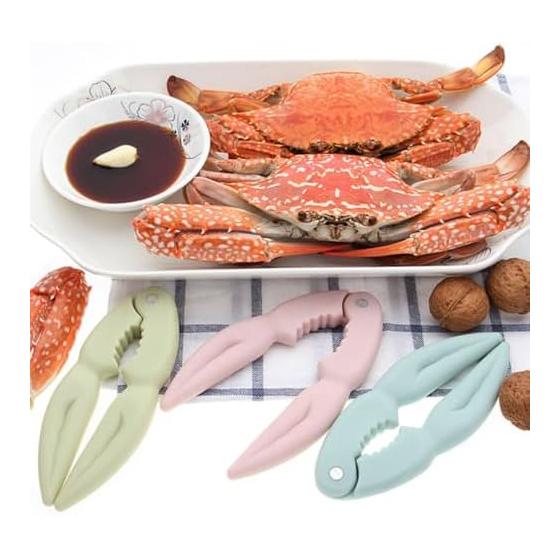 TIDTALEO Pink PP Plastic Crab Leg Crackers Kitchen Goods with Chestnut Peeler Function, Perfect for Christmas and Home Parties, Convenient Kitchen
