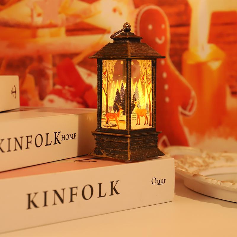 Christmas Snowman Wind Lantern: Decorative Night Light & Desktop Ornament