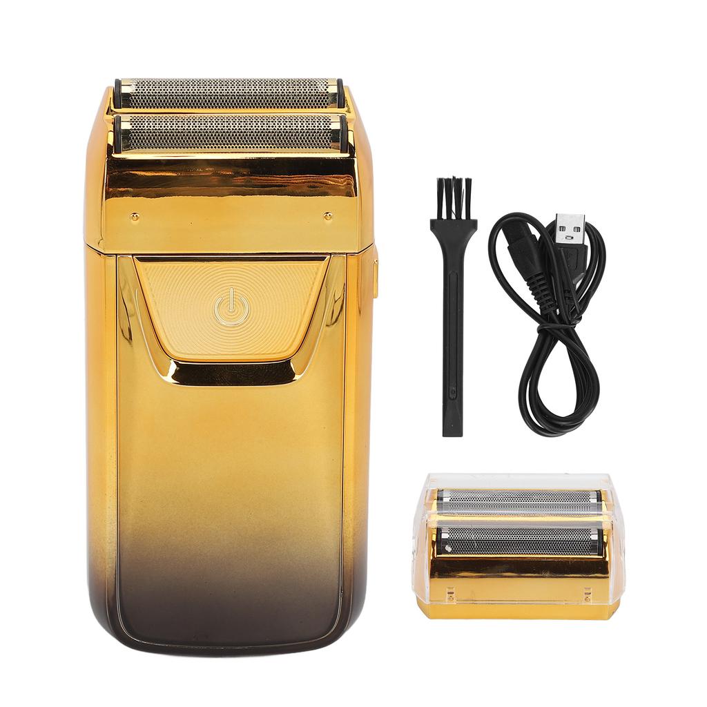 Electric Hair Trimmer Cordless 2 Foil USB Rechargeable Precise Cutting Low Noise LCD Display