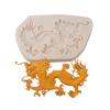 Patterned Dragon Fondant Chocolate Mould Cake-Topper Baking Tools Handmade-Soap Silicone Ornaments Mold Easy To Clean