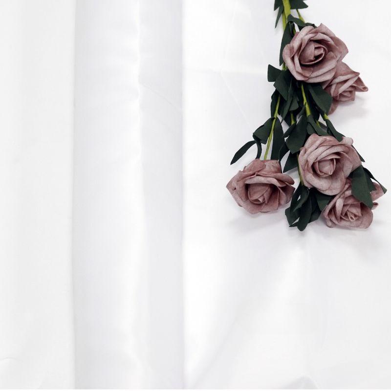 

High-end solid-color satin fabric with smooth texture suitable for wedding dresses formal gowns and designer clothing fabrics 1.5M&1M