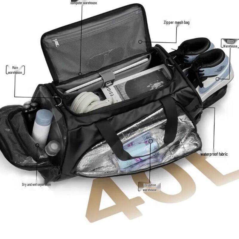 Men's Multi-functional Business & Fitness Travel Bag