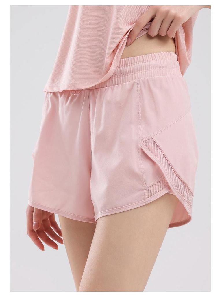 Women's Quick-Dry Blue Mid-Waist Sports Pants with Liner - One Size, Lightweight