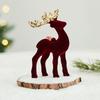 Glittering Christmas Red Deer Figurines Elegant Elk Glitter Deer Decor  Shop