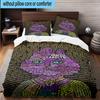 3PCS Pink Cat Man Horse 3pcs Bedding,Including 3PCS Duvet Cover And 2pcs Pillowcases Perfect for Christmas,Ideal for Bedroom, Dormitory