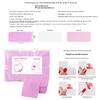 300pcs/pack Lint-free Nail Polish Remover Napkin Colorful Cotton Wipes Paper Pads UV Gel Dust Cleaner Cleaning For Manicure Tool