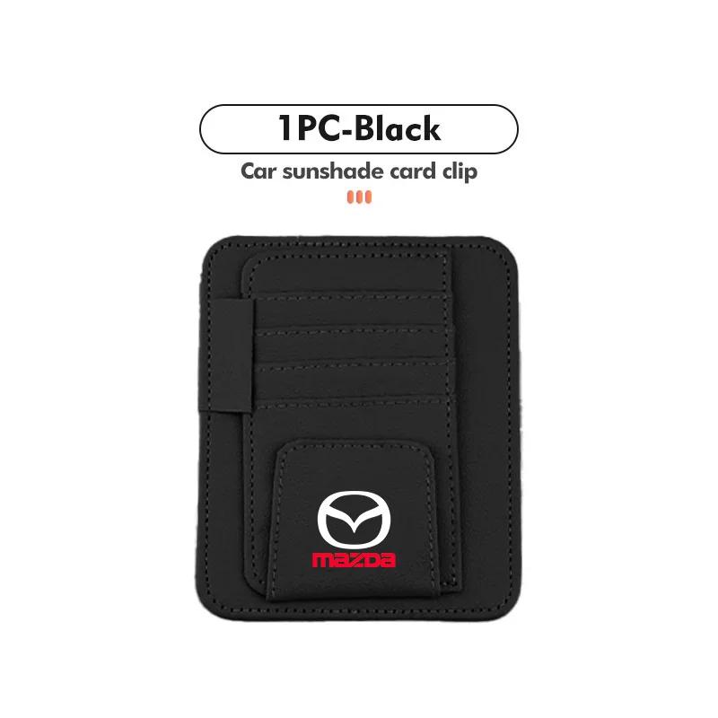 

2025 Hot Car Sun Visor Storage Sun Glasses Holder Organizer Accessorie For Mazda 3 6 Axela Atenza CX 5 CX3 323 Demio MX5 car acc