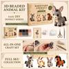 Kit Animal en Perles 3D - Ensemble de Perles DIY pour Ornements, Série