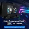 ARGB Syncs Graphics Card Holder With Temperature Display And Adjustable Support For Heavy GPUs Like 40 Series