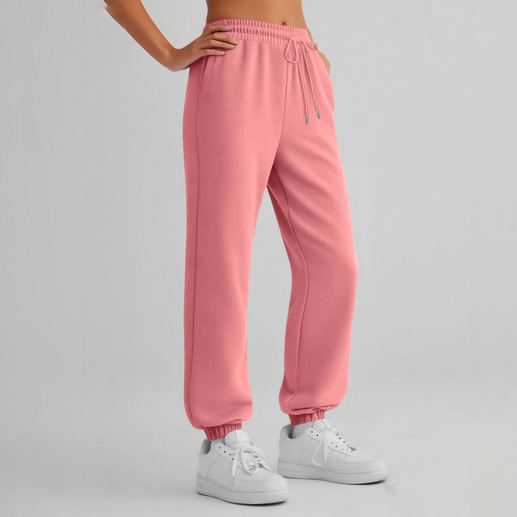 Womens Sweatpants With Pockets Solid Color