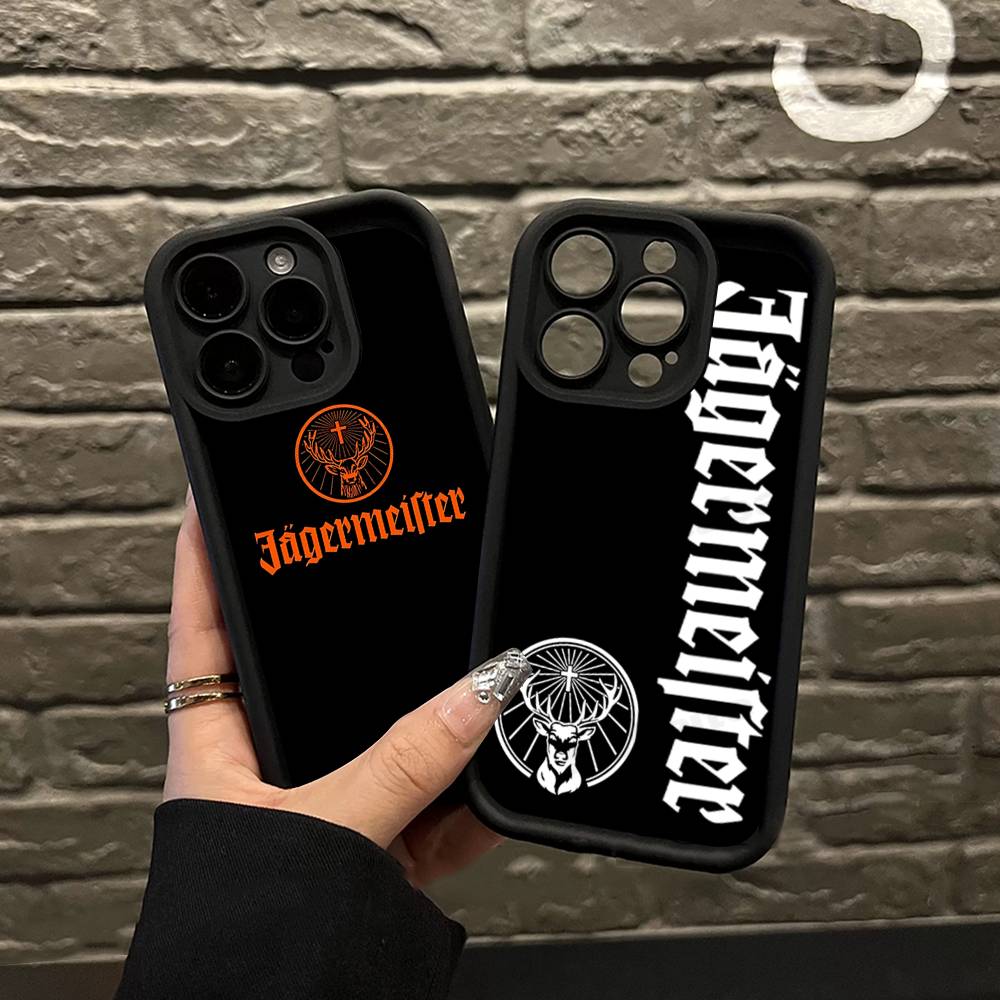 Heißes J-JaegermeisterS Für IPhone 17 Pro Max 16 15 14 13 12 11 Plus Schwarze Weiche Handyhülle