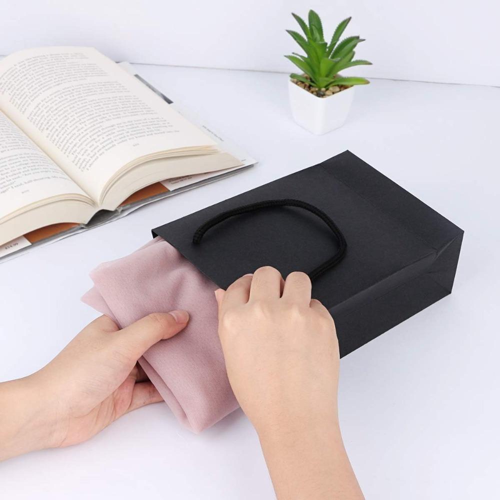 10pcs Shopping Paper Bags Gift Bags with Handle Mini Treat Bags Handbag Party Favor Bags Packaging Bag for Birthday Wedding Party Baby Shower Favor