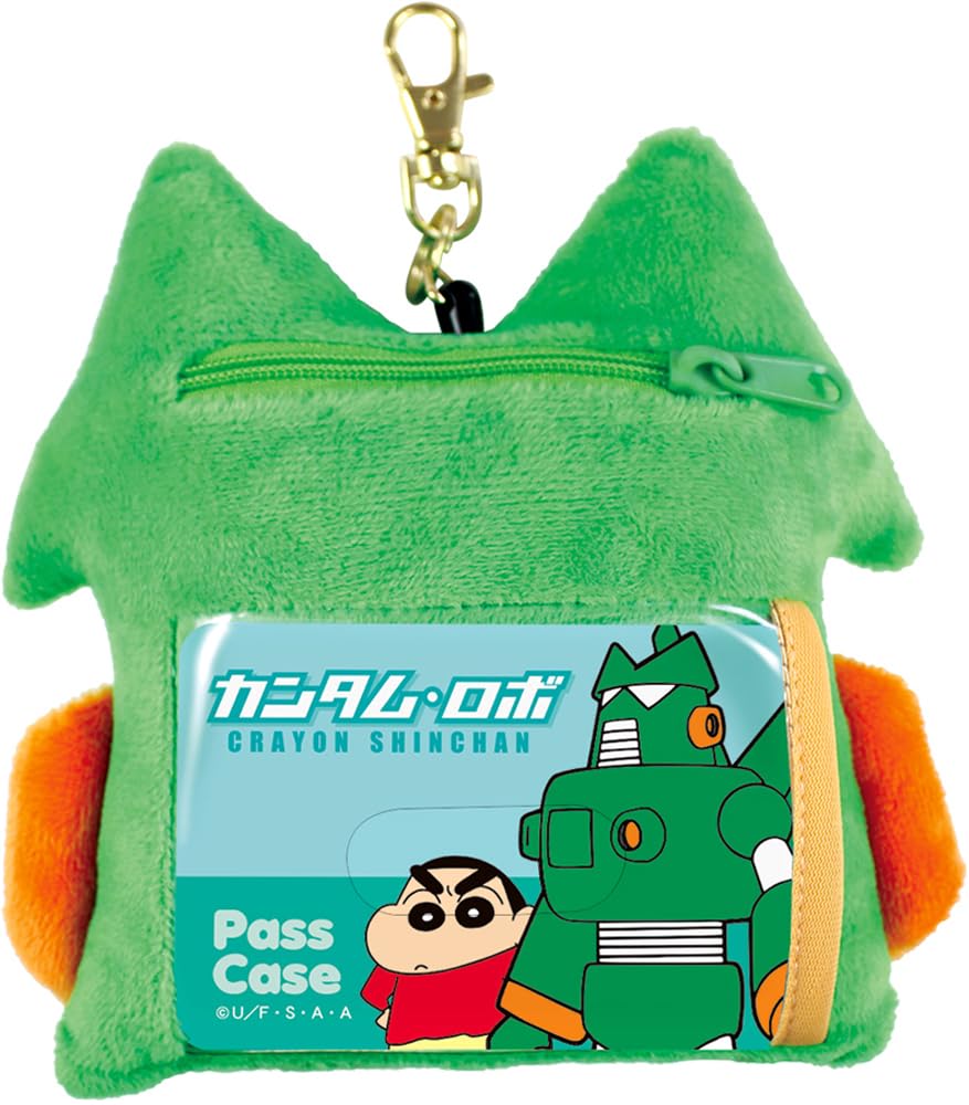T's Factory Shin-chan Plush Toy with Pass Case Pouch Quantum Robo KS-5544047KR