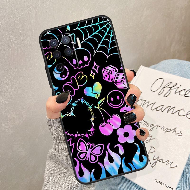 

Y2K Doodle Graffiti Indie Aesthetic Case For Oppo A5 Pro A15 A17 A57 A77 A94 A74 A54 A16 A76 A96 A40 A60 A80 A18 A38 A58 A78 A98 OPPO A54 4G