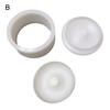 Doughnut Shaped Bath Soap Mold 3D Bath Salt Ball Mold Non-Stick 6.35CM/5.8CM Diameter Shampoo Press Bar Mold