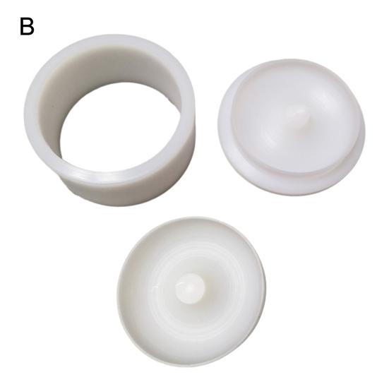 Soap Mold 3D Bath Salt Ball Mold Non-Stick 6.35CM/5.8CM Diameter Shampoo Press Bar