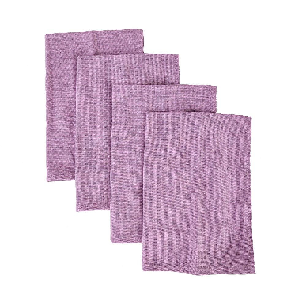 Set of 4 Cotton Linen Dinner Napkins 40x40cm Heavy Cloth Fabric Table Placemats Washable Durable For Party Holiday Wedding Decor