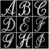 Versatile Rhinestone Alphabet Brooch: Men's Metal Lapel Pin Badge