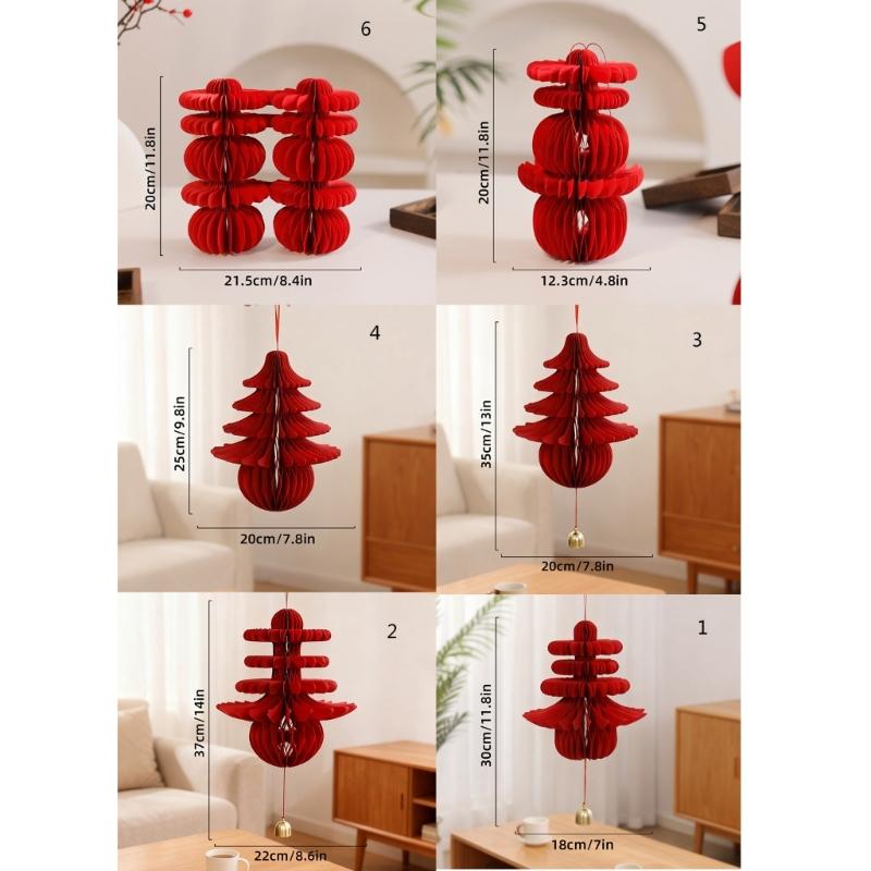 Traditional Double Happiness Wall Accessory Spring Festival Celebration Handmade Paper Craft For Indoor Outdoors