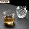 Handmade Blow Bubble Crystal Glass Tea Pitcher Japanese Fair Cup Cha Hai Justice Cup Dahongpao Fair Mug Teaset Supplies Craft
