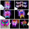 Letter 2024 Happy New Year Headband Plastic New Year Headdress LED Glow Headpiece  New Year Gift
