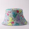 Digital printing small edge bucket hat spring and summer double-sided can wear outdoor sunshade basin hat spot