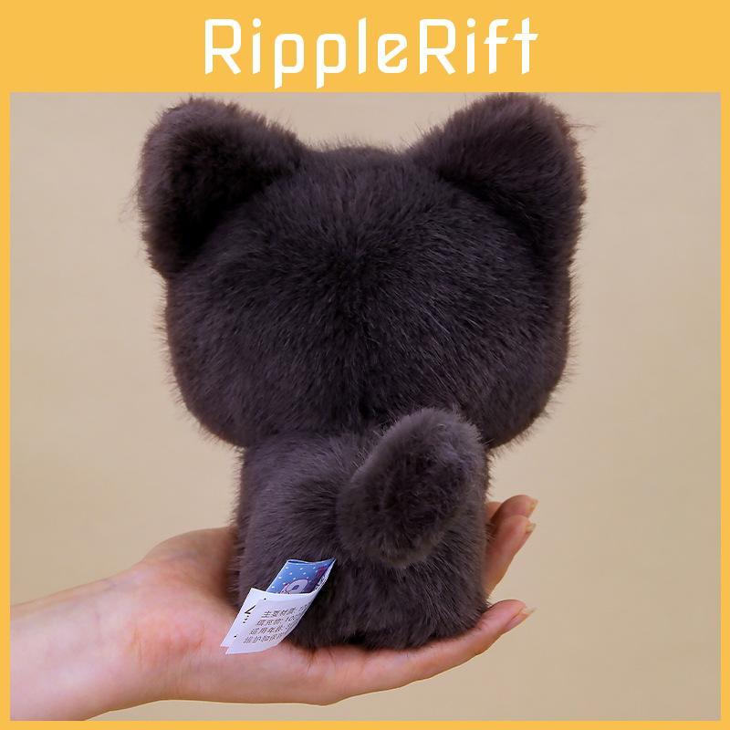 Braune Katze Schwarz Niedlich Plüschtier Kinder Jugendliche Gemütliche Schlafenszeit Festival Geschenk Puppe