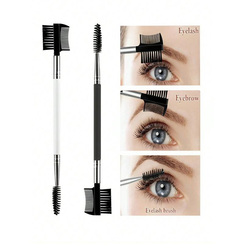 1PCS Eyebrow Eyelash Shaper Eyelash Comb Double Head Brush Makeup Grooming Tool For Separating Lashes Eyebrow Eyeshadow Brush
