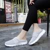 Women Slippers Casual Sandals  Backless Sneakers Summer Slip on Black Lightweight Orthopedic Shoes Large Size
