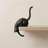 Adhesive Wall Hooks Decorative Wall Hooks Shelf Edge Design Hanging Holder Fashion Cat Tail Hooks