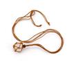 Hand-Woven Natural Stone Crystal Rough Stone Mesh Pocket Adjustable Necklace Pendant N707
